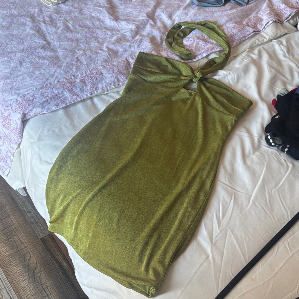 American Princess Strapless Green Dress
